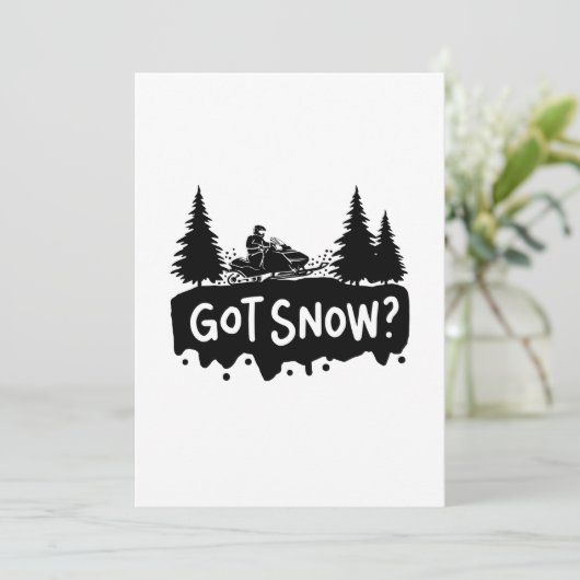 Sneeuwscooters - Kreetsneeuw Kaart (Staand voorkant)