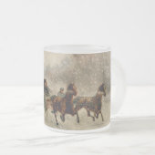 sneeuwscooters matglas koffiemok (Voorkant rechts)