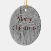 Sneeuwscooters voor vrolijk kerstfeest Storm Keramisch Ornament (Rechts)