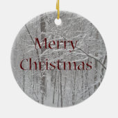 Sneeuwscooters voor vrolijk kerstfeest Storm Keramisch Ornament (Achterkant)