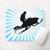 sneeuwscootreductie muismat (Met muis)