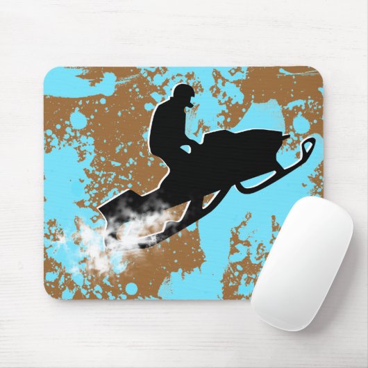 sneeuwscootreductie muismat (Met muis)