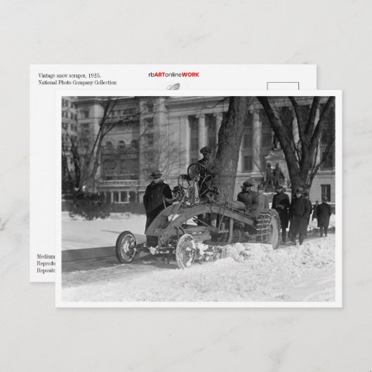  sneeuwscrapper briefkaart (Voorkant / Achterkant)