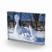 Sneeuwsculptuur, Quebec, Canada Fotoblokken (Rechts)