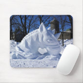 Sneeuwsculptuur, Quebec, Canada Muismat (Met muis)