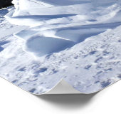 Sneeuwsculptuur, Quebec, Canada Poster (Hoek)