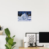 Sneeuwsculptuur, Quebec, Canada Poster (Thuiskantoor)