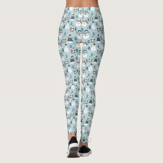 Sneeuwse Leggings en pinguïns (Achterkant)