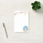 Sneeuwse Wereldbol kerstpinguïn Post-it Notes (Kantoor)