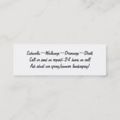 sneeuwservice mini visitekaartje (Achterkant)