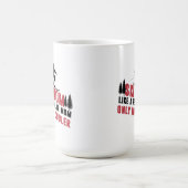 Sneeuwskam als een gewone mam die alleen maar koel koffiemok (Center)