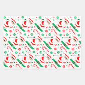 Sneeuwski Skivakantie Cadeaupapier (Voorkant)