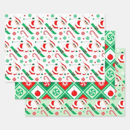 Sneeuwski Skivakantie Cadeaupapier (Set)