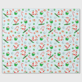 Sneeuwski Vakantie Cadeau Cadeaupapier (Vlak)