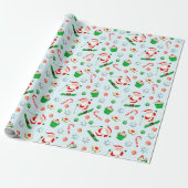 Sneeuwski Vakantie Cadeau Cadeaupapier (Uitgerold)