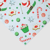 Sneeuwski Vakantie Kerst Tissuepapier (Detail)