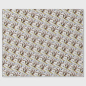 Sneeuwskibergen Cadeaupapier (Vlak)