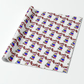 Sneeuwskibergen Cadeaupapier (Uitgerold)