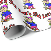 Sneeuwskibergen Cadeaupapier (Rol Hoek)