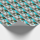 Sneeuwskibergen Cadeaupapier (Hoek)