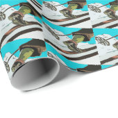 Sneeuwskibergen Cadeaupapier (Rol Hoek)