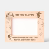 Sneeuwskiën op de hellingen Aangepaste tekst Gegraveerde Lijstjes (Voorkant)