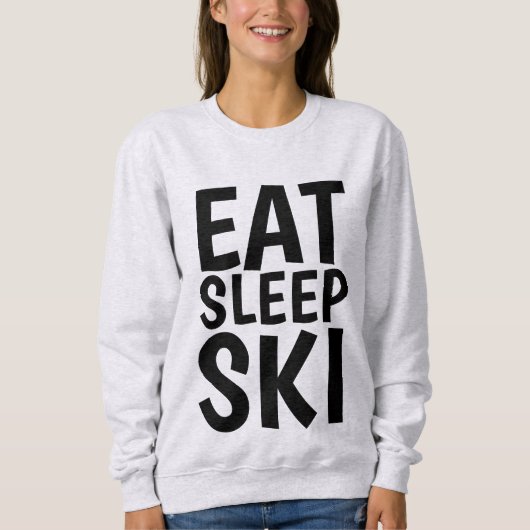 SNEEUWSKIËNTEN T-shirts, EAT SLEEP SKI Trui (Voorkant)