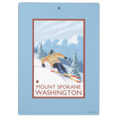 Sneeuwskiever - Mount Spokane Klembord (Achterkant)