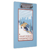 Sneeuwskiever - Mount Spokane Klembord (Rechts)