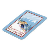 Sneeuwskiever - Mount Spokane Magneet (Linkerzijde)