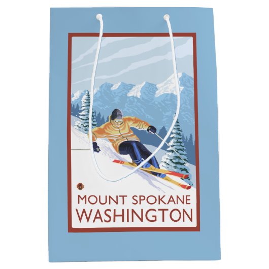 Sneeuwskiever - Mount Spokane Medium Cadeauzakje (Voorkant)