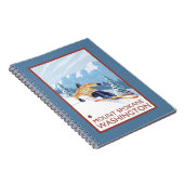 Sneeuwskiever - Mount Spokane Notitieboek (Rechterzijde)