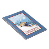 Sneeuwskiever - Mount Spokane Notitieboek (Rechterzijde)