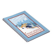 Sneeuwskiever - Mount Spokane Notitieboek (Rechterzijde)