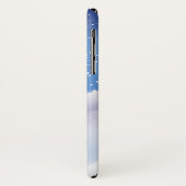 Sneeuwskiezen voor kerstmis iPhone Case (Achterkant/links)