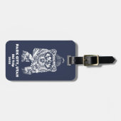 Sneeuwskireis Funny Ski Beer Winter Bagagelabel (Voorkant horizontaal)