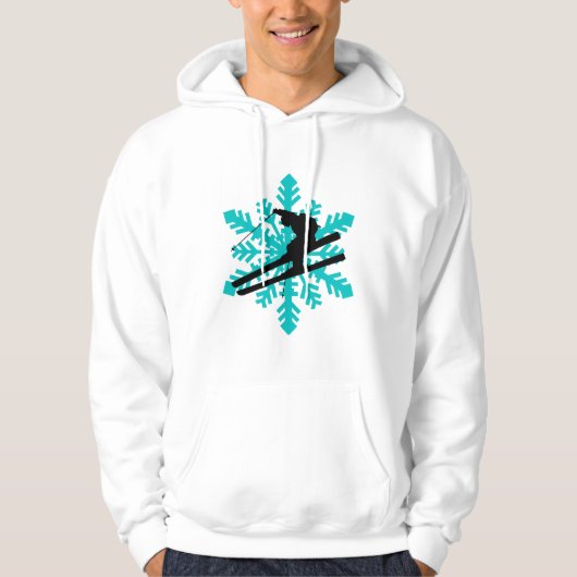sneeuwskismen hoodie (Voorkant)