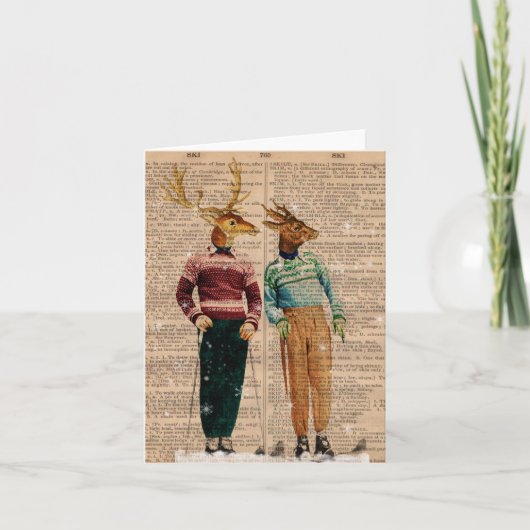  Sneeuwskningkaart voor het woordenboek Kaart (Voorkant)