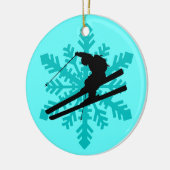 sneeuwskop keramisch ornament (Links)