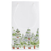 Sneeuwskruid met kerstcadeau voor winterpinda's klein cadeauzakje (Achterkant)