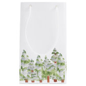 Sneeuwskruid met kerstcadeau voor winterpinda's klein cadeauzakje (Voorkant)