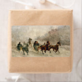  Sneeuwslee racen Etiket (Insitu)