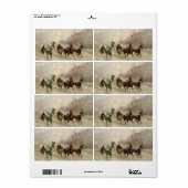  Sneeuwslee racen Etiket (Full Sheet)