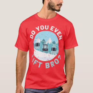 Sneeuwslingering in bergafwaarts t-shirt