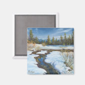 "Sneeuwsmelt" Magnet (Voorkant / Achterkant)