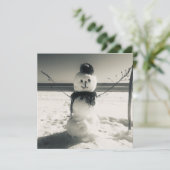 sneeuwsneeuwpop kaart (Staand voorkant)