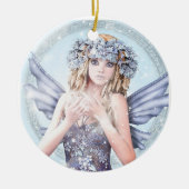 Sneeuwsparkel Keramisch Ornament (Voorkant)