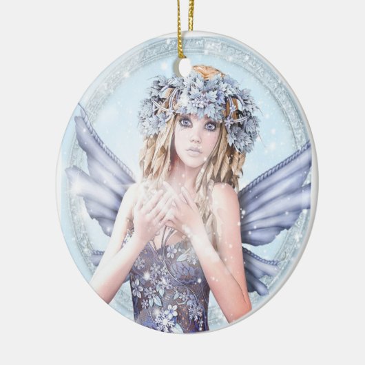 Sneeuwsparkel Keramisch Ornament (Links)