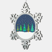 Sneeuwsparren Sneeuwvlok Ornament (Rechts)