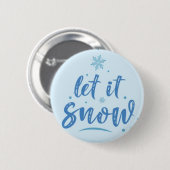 Sneeuwspeld - winterpleisters ronde button 5,7 cm (Voorkant /achterkant)